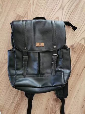 Rucksack Koolertran schwarz Kunstleder