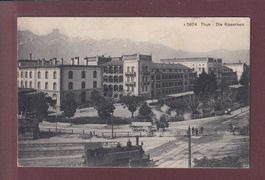 THUN - Die Kasernen - Lokomotiv - 1914