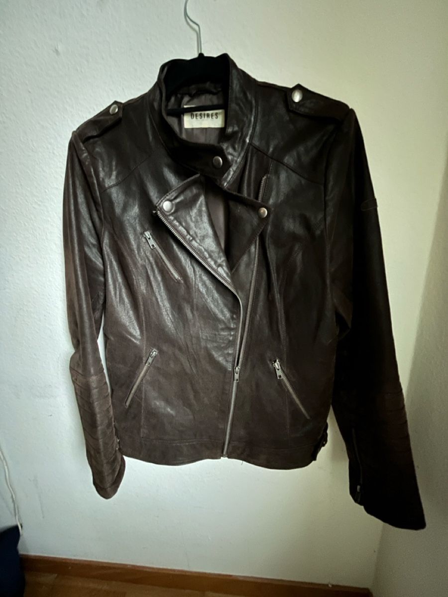 Giacche: Coole braune Lederjacke von Desires – Usato da Zürich venduto da sheijla 1