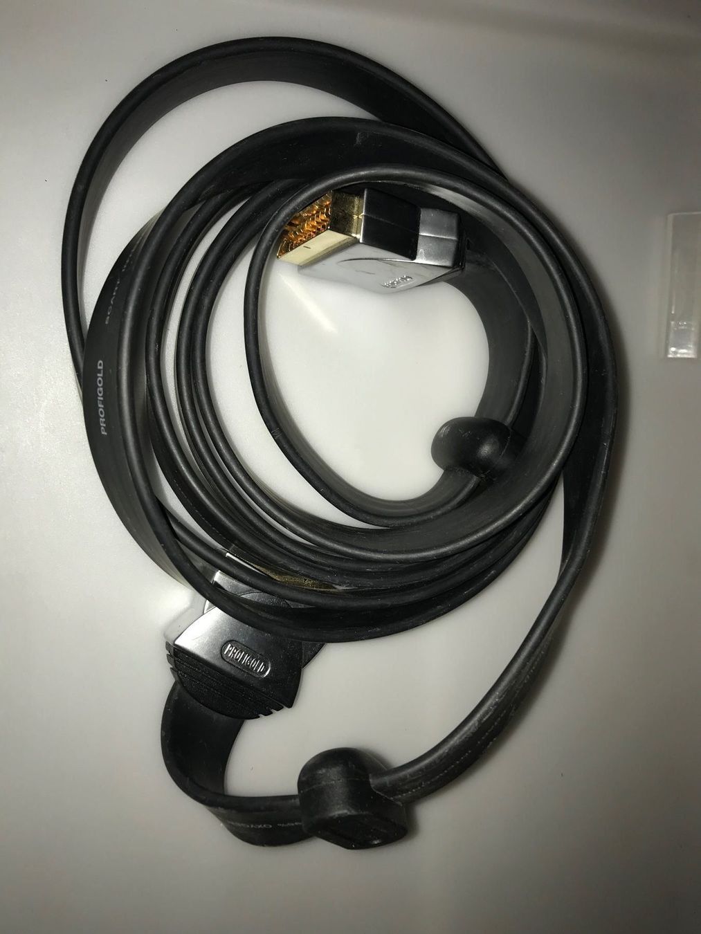 Kabel: SCART Kabel flach Profigold ca. 2 Meter – Neu (gemäss Beschreibung) aus Mauren von SB1606