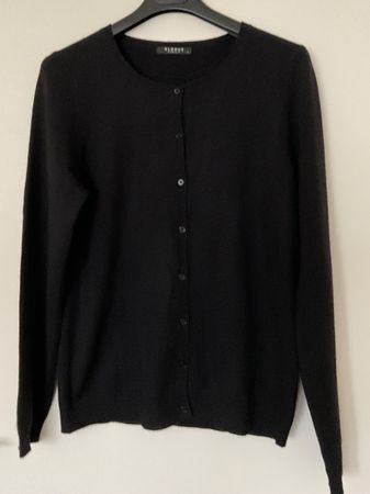 GLOBUS 100% Kaschmir Strickjacke Gr L/M schwarz