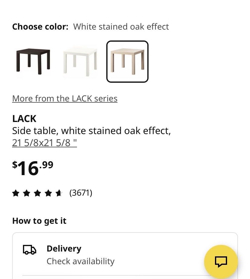 Tische: Table d’appoint IKEA LACK effet chêne – Neu (gemäss Beschreibung) aus Genève von muj_2zmc 4