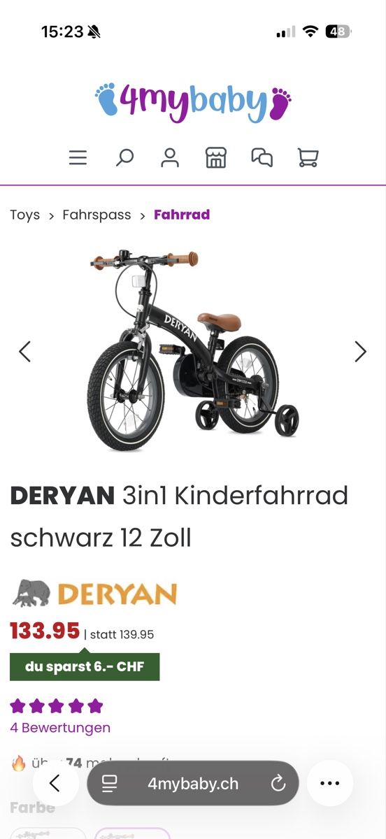 Véhicules pour enfants: Kindervelo – Neuf (Voir description) à Bern par machadoba 1
