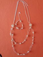 Modeschmuck LBVYR Rocher Halskette u. Armband - 70er Jahre