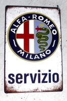 Ladenneues ALFA ROMEO - SERVIZIO Retro - Blechschild