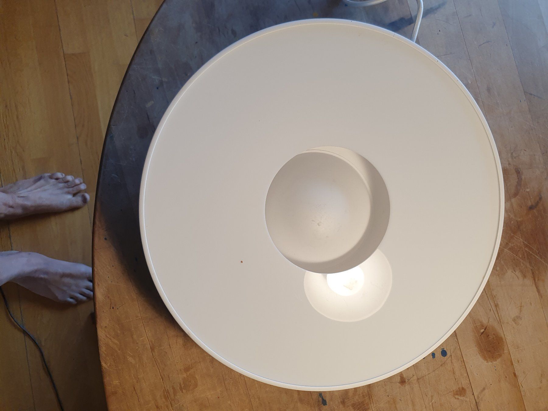 Kronleuchter & Deckenlampen: Deckenlampe weiss 37 cm Durchmesser – Gebraucht aus Zürich von loosebone 2