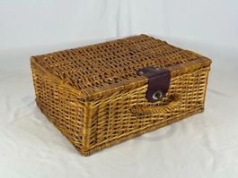 Panier de pique-nique vintage en osier/Picknick Korb