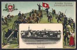 Präge-AK Frauenfeld, Ortsansicht, Solda