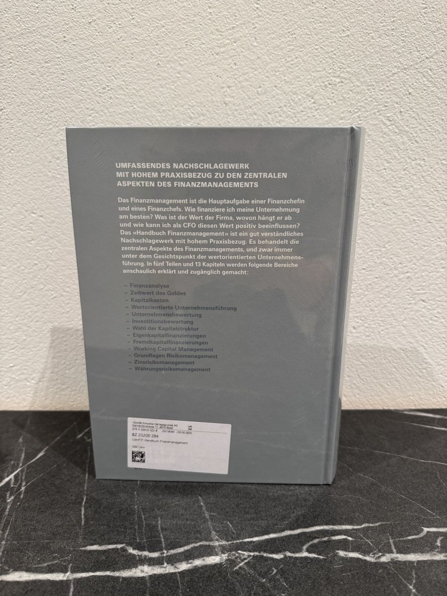 Libri: HANDBUCH FINANZ-MANAGEMENT von Philipp Lütolf, Markus Rupp, – Nuovo e nell'imballaggio originale da Beromünster venduto da sim_567j 1
