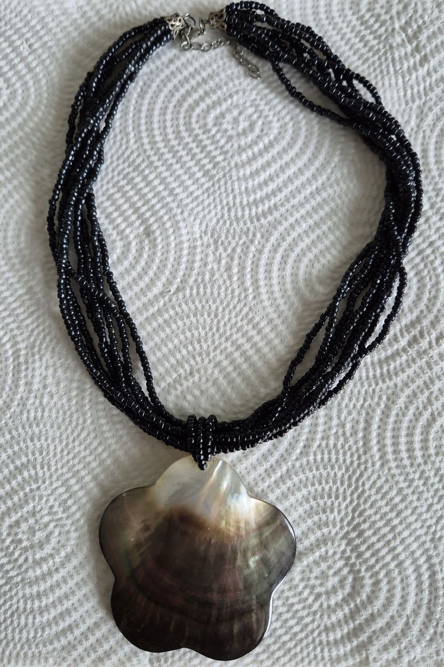 Ketten: Vintage Collier Abalone Glasperlen Boho – Gebraucht aus Illnau von Bab58blau