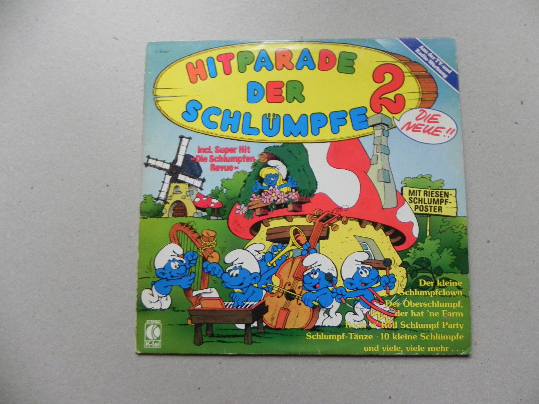 Dischi in vinile: LP Kinder Lieder Hitparade der Schlümpfe 2. Teil 1981 – Usato da Siebnen venduto da krimsie