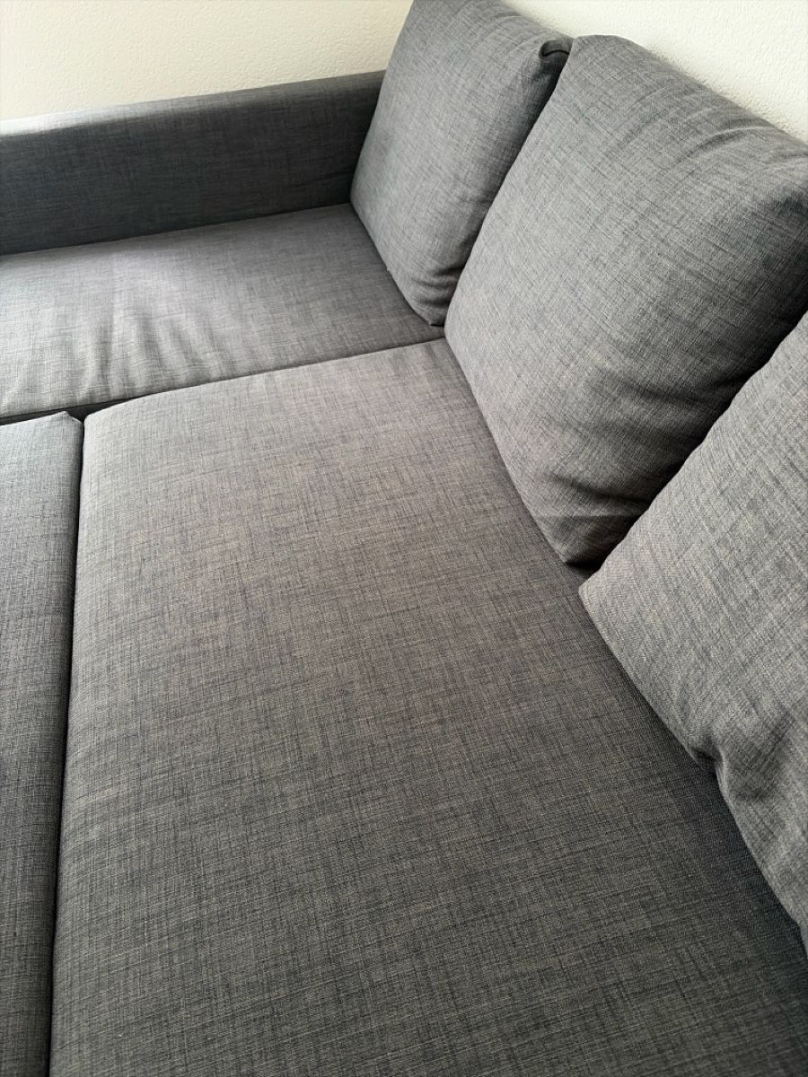 Sofas: Ecksofa Bettfunktion grau Stoff guter Zustand – Gebraucht aus Einsiedeln von vad_65bf 2