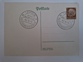 Deutsches Reich Postkarte Briefmarke 1938