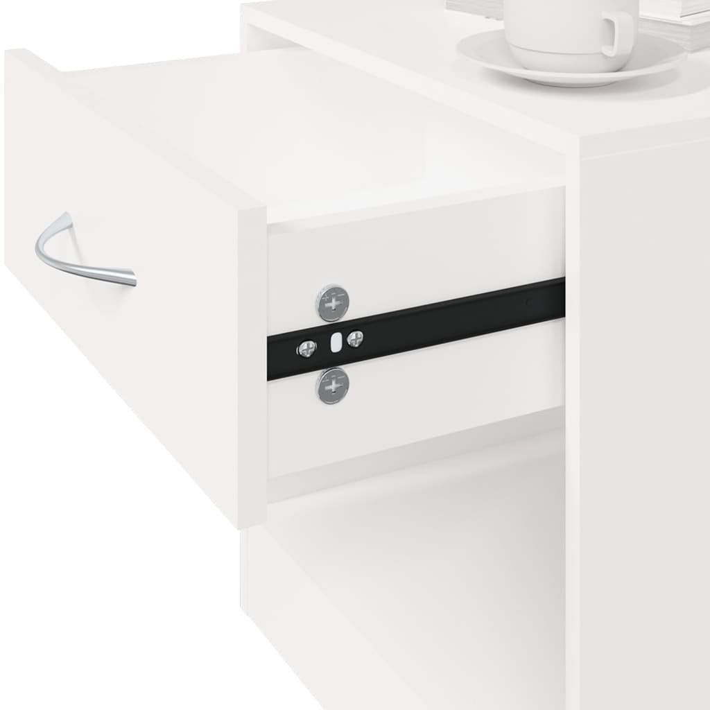 Tables de nuit: vidaXL Nachttisch 2 Stk. mit Schublade Weiß – Neuf avec emballage d'origine à Baar par vidaxl 9