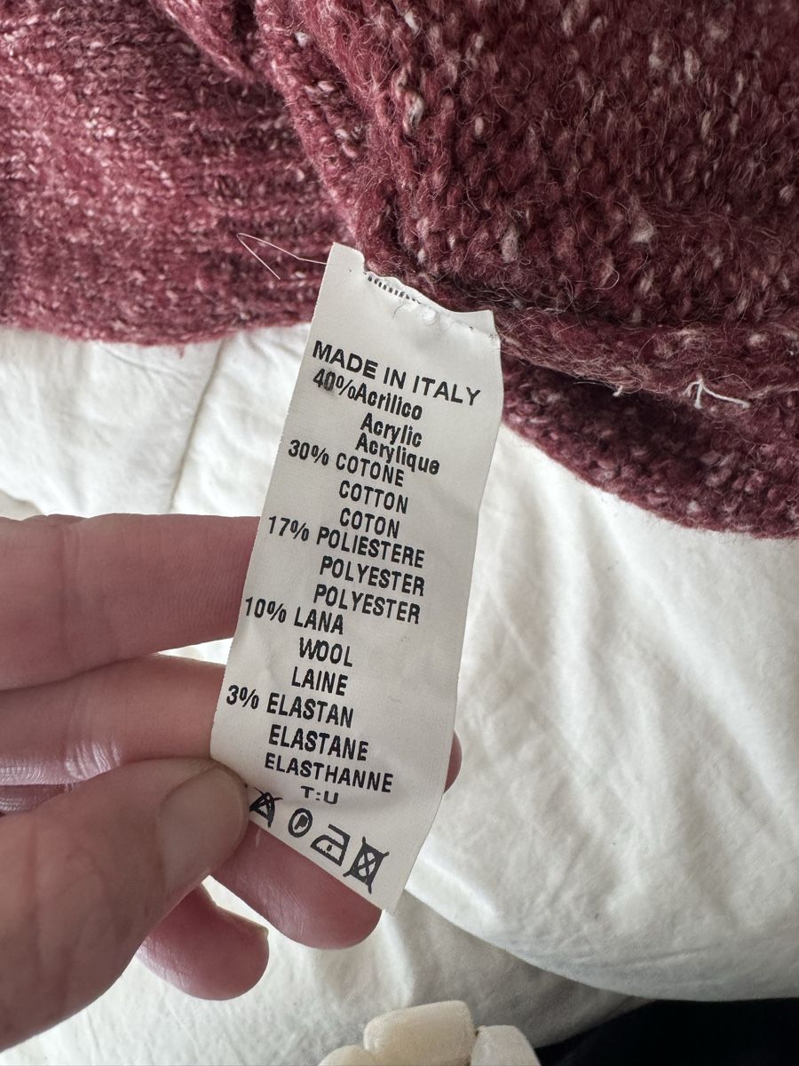 Brandy Melville Pullover & Sweatshirts: Pull Brandy Melville bordeaux chiné taille unique – Gebraucht aus Genève von lejardindesvetements 3