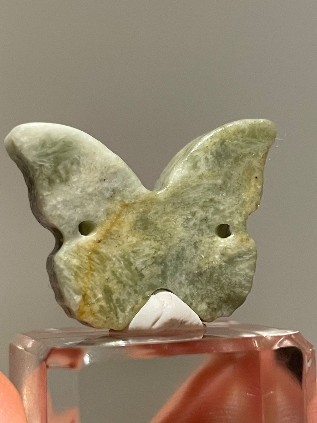 Ciondoli: Echte chinesische -Jade Schmetterling Ca.2cm – Nuovo (secondo la descrizione) da Schiers venduto da sisikristall 7