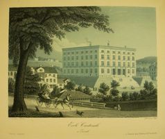 ZÜRICH, ECOLE CANTONALE, AQUATINTA 1850