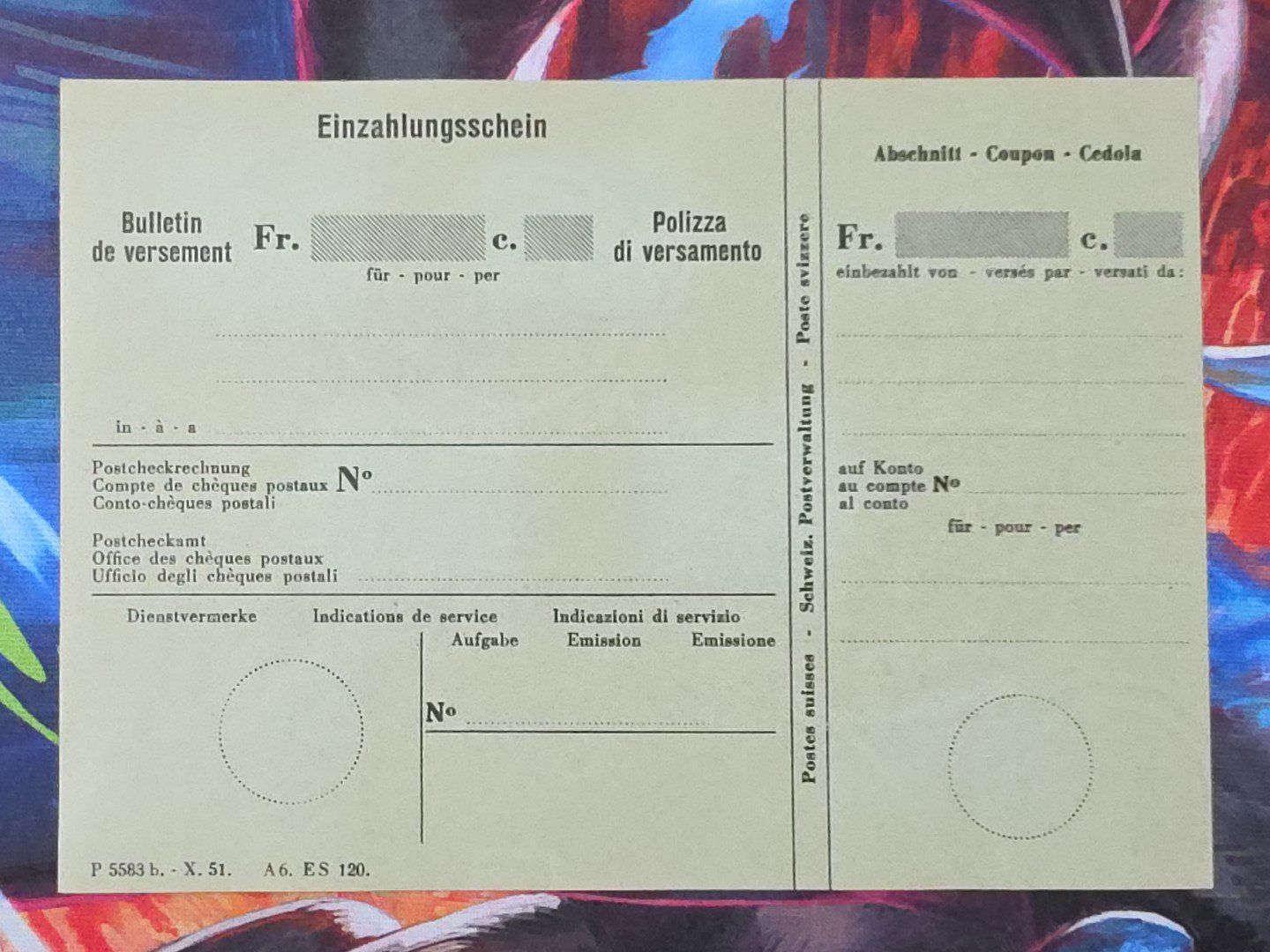 Alle Briefmarken: CL33 Document + Timbre Suisse 1955 – Gebraucht aus Cousset von Patrick_Collections 1