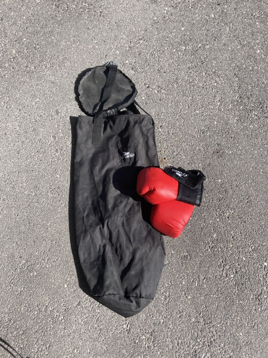Boxsäcke: Boxsack mit Handschuhen – Gebraucht aus Lenzerheide/Lai von 4745karins