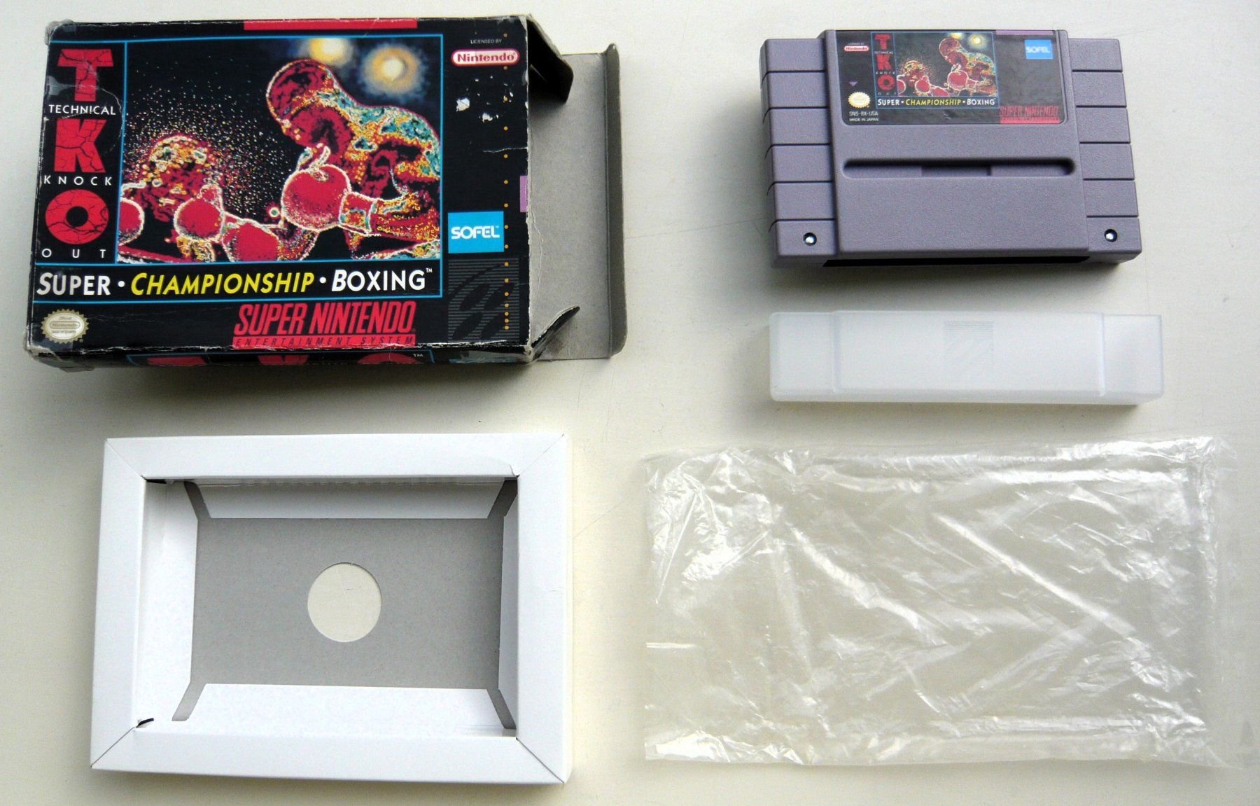 Nintendo Giochi: SNES: - TKO Superchampionship Boxing avec Boîte – Usato da Onex venduto da Jaguar1986 2