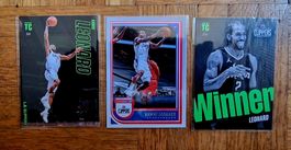 Cartes de basketball Kawhi Leonard 3 pièces Panini