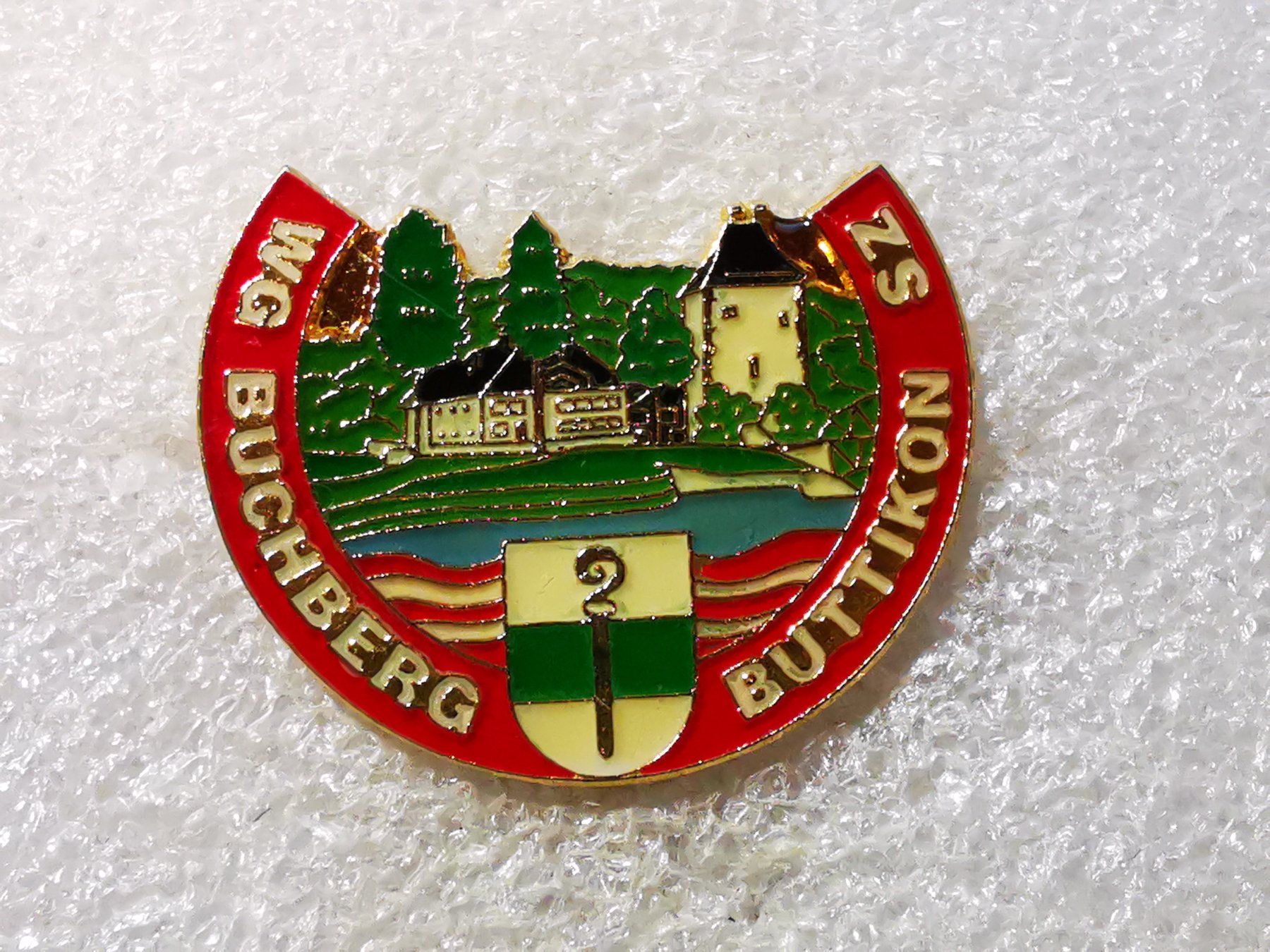 Placchette & Badge: Ansteckpin 80: WG Buchberg Buttikon – Usato da Oppligen venduto da Pin-Fall-Shop