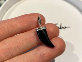 Thomas Sabo Charm Anhänger schwarzer Zahn mit Zirkonia 🖤💎
