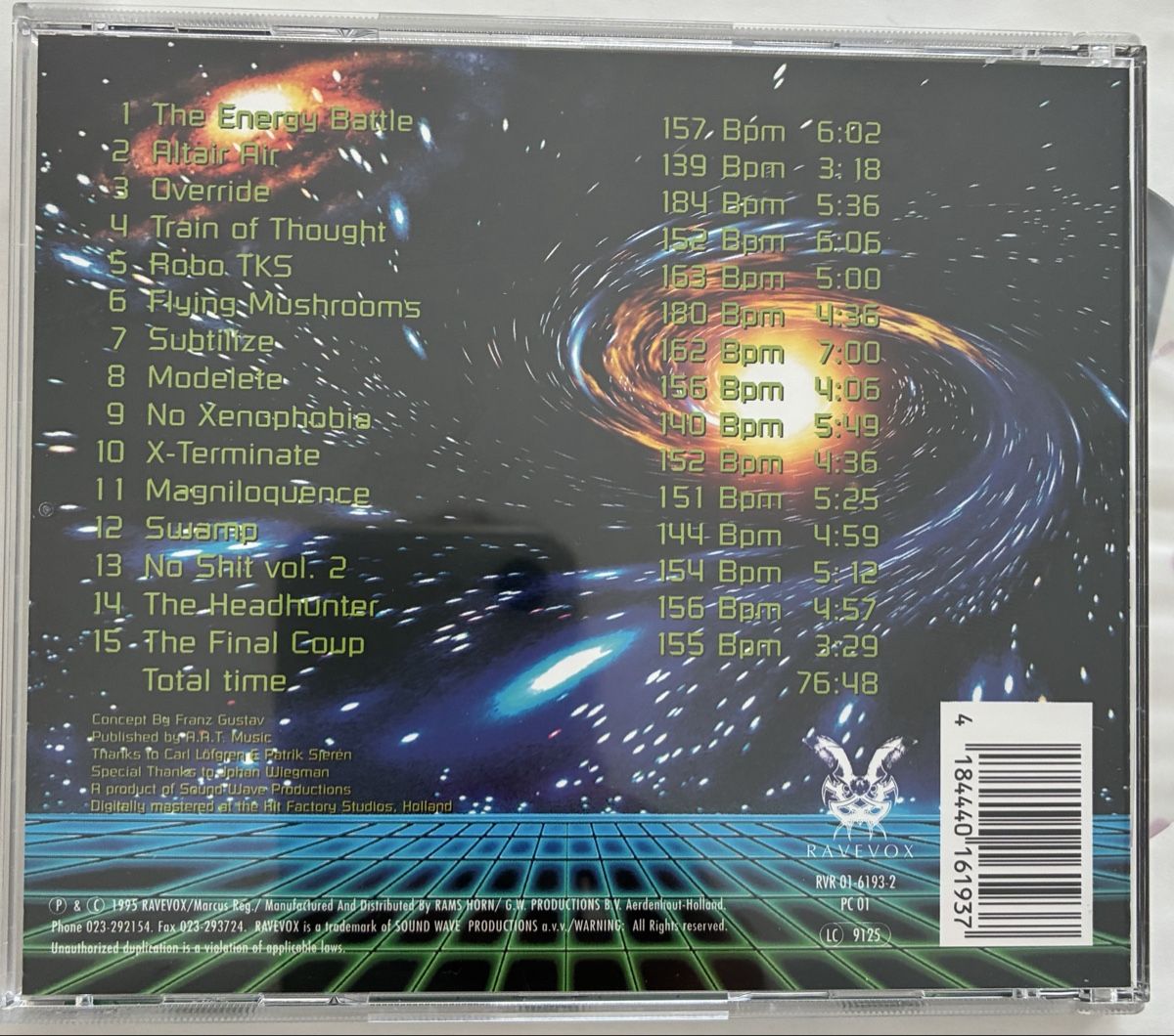 CDs: TECHNO RAVE MASTERS (1995) – D'occasion à Sarnen par m-basic 1