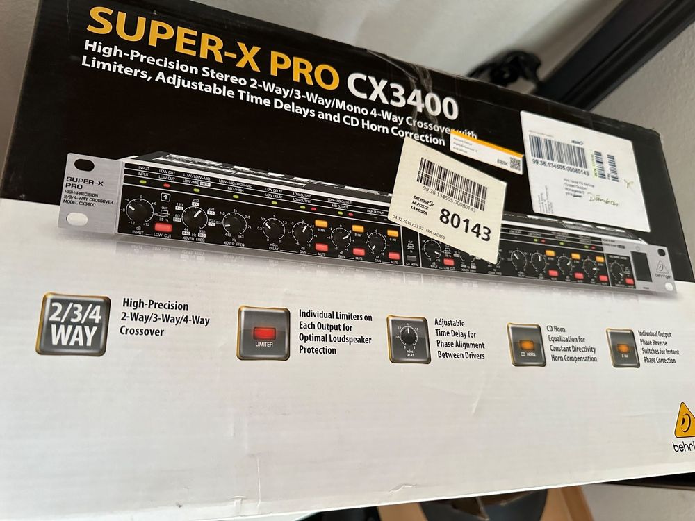 Behringer Crossover PA CX 3400 .Neu, Originalverpackt. | Kaufen auf Ricardo