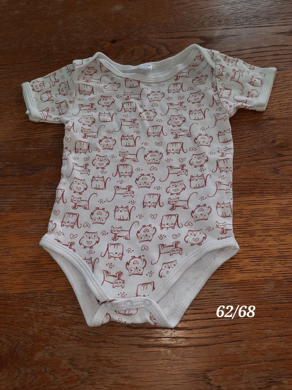 Biancheria intima: Baby Body Gr. 62/68 mit Katzenmuster – Usato da Reiden venduto da armand8