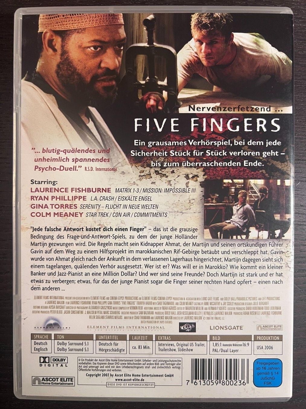 Alle DVDs: Five Fingers – Gebraucht aus Zürich von FilmFreunde 1
