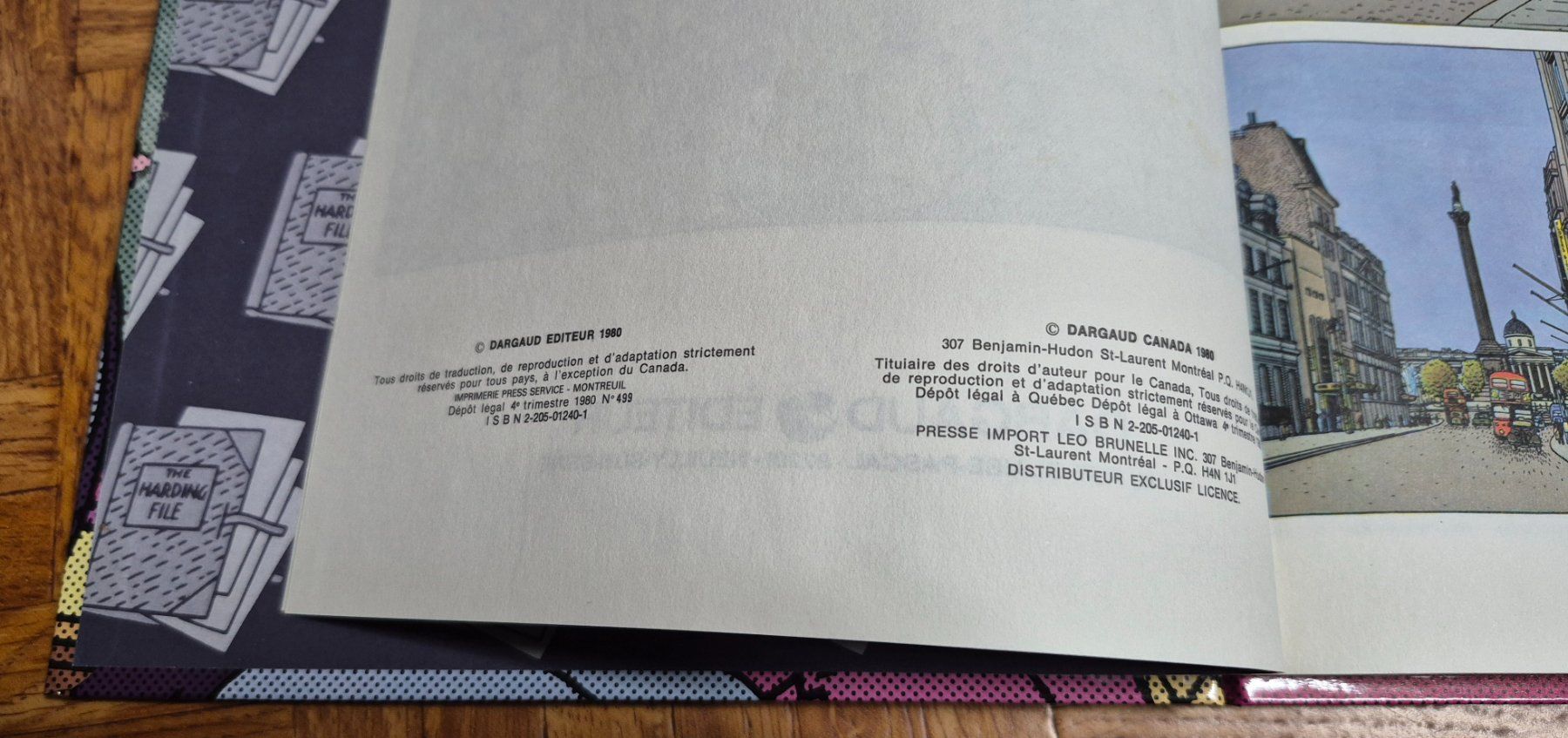 Fumetti: Le Dossier Harding - BD EO 1980 TBE – Usato da Grand-Lancy venduto da loi_599y 2