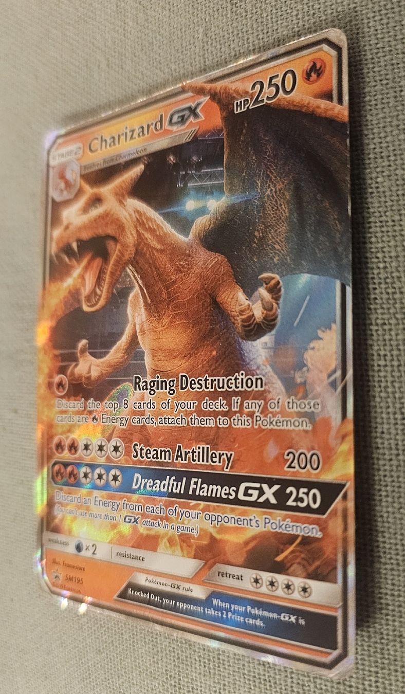 Pokémon Sammelbilder & Trading cards: Pokemon Charizard GX SM195 Promo HP/DMG Original – Gebraucht aus Toffen von WallyCard123 3