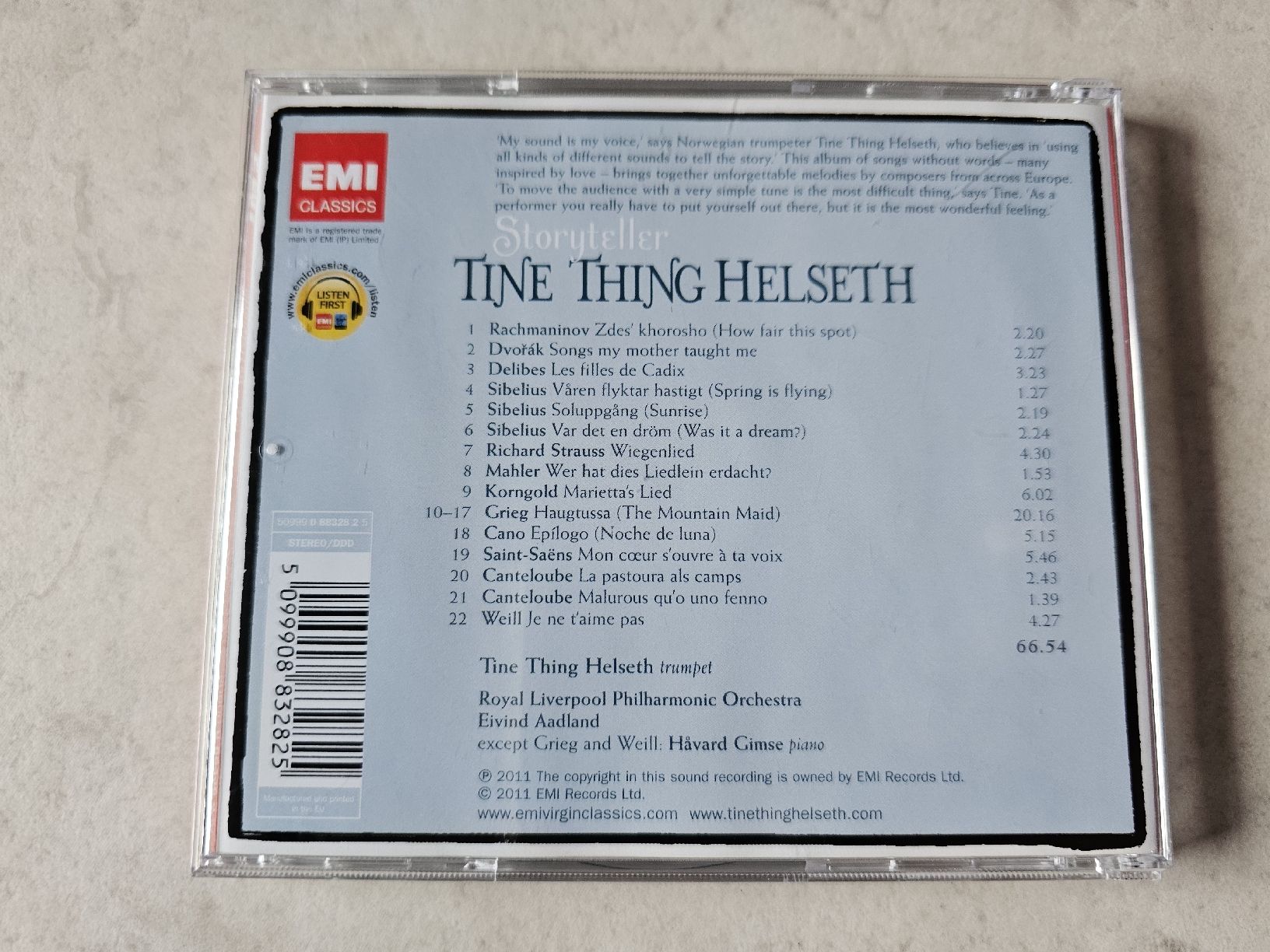 CD: Tine Thing Helseth  -  Storyteller – Usato da Schneisingen venduto da backstore24 1