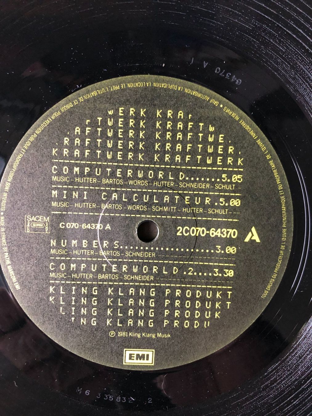 Dischi in vinile: Kraftwerk – Usato da Aarwangen venduto da Jukebox3 7