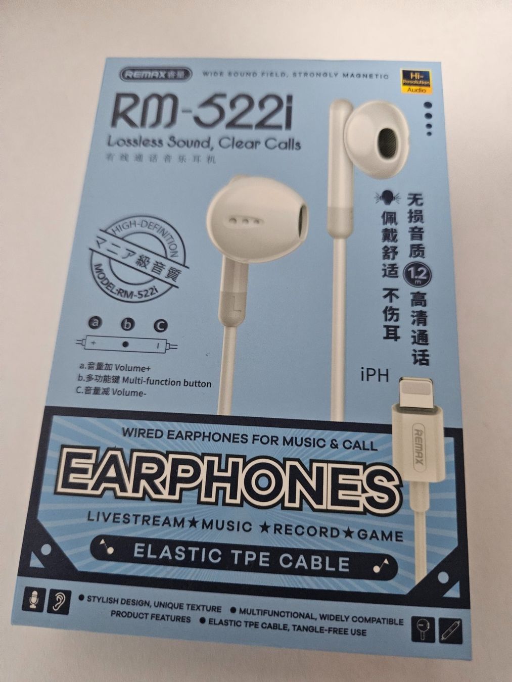 Cuffie: Kit pieton + ecouteur + micro blanc jack lightning for apple – Nuovo e nell'imballaggio originale da Valentigney venduto da OrigineProd