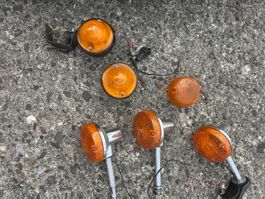 Motorrad Blinker orange gebraucht Zustand
