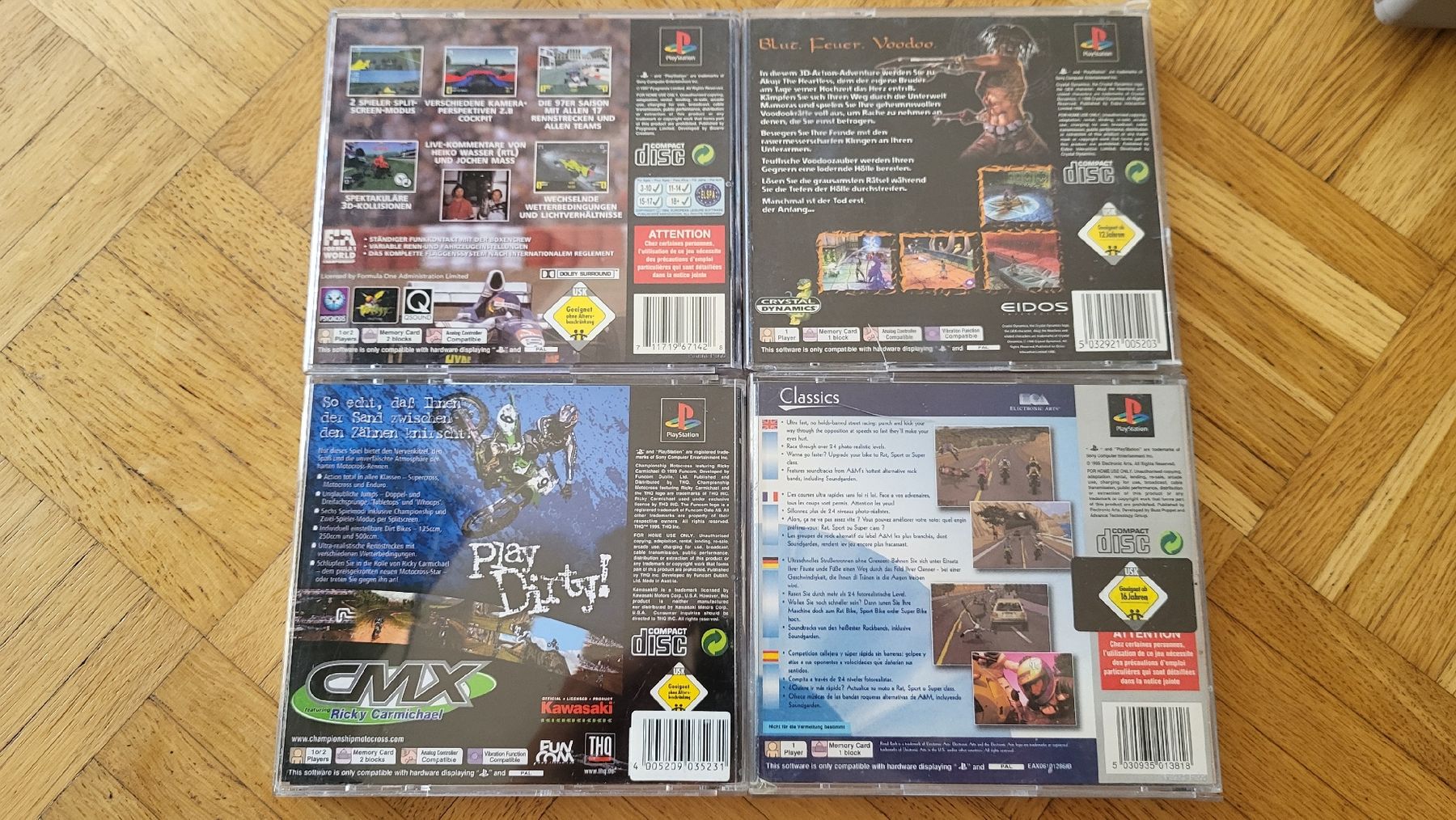 Sony Konsolen: Playstation 1 Konsole HDMI, Controller & 4 Spiele – Gebraucht aus Biel/Bienne von Retrohr 2