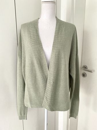 Strickjacke von NILE Gr L. Jacke, Cardigan Neu! Leinen, Hanf