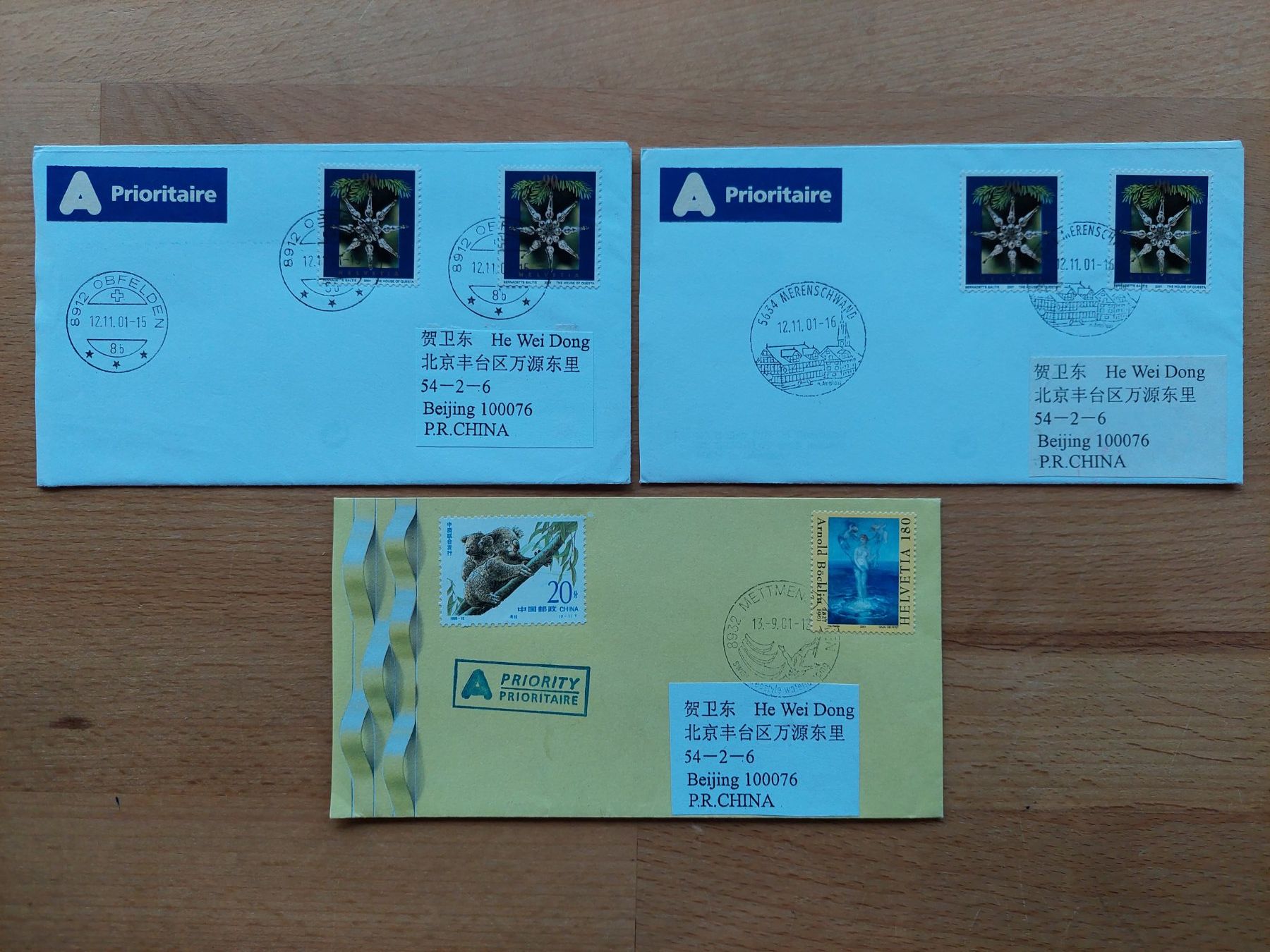 Tous les timbres: 7 Briefe China – D'occasion à Obfelden par Foto_Bild_Kunst_Buch