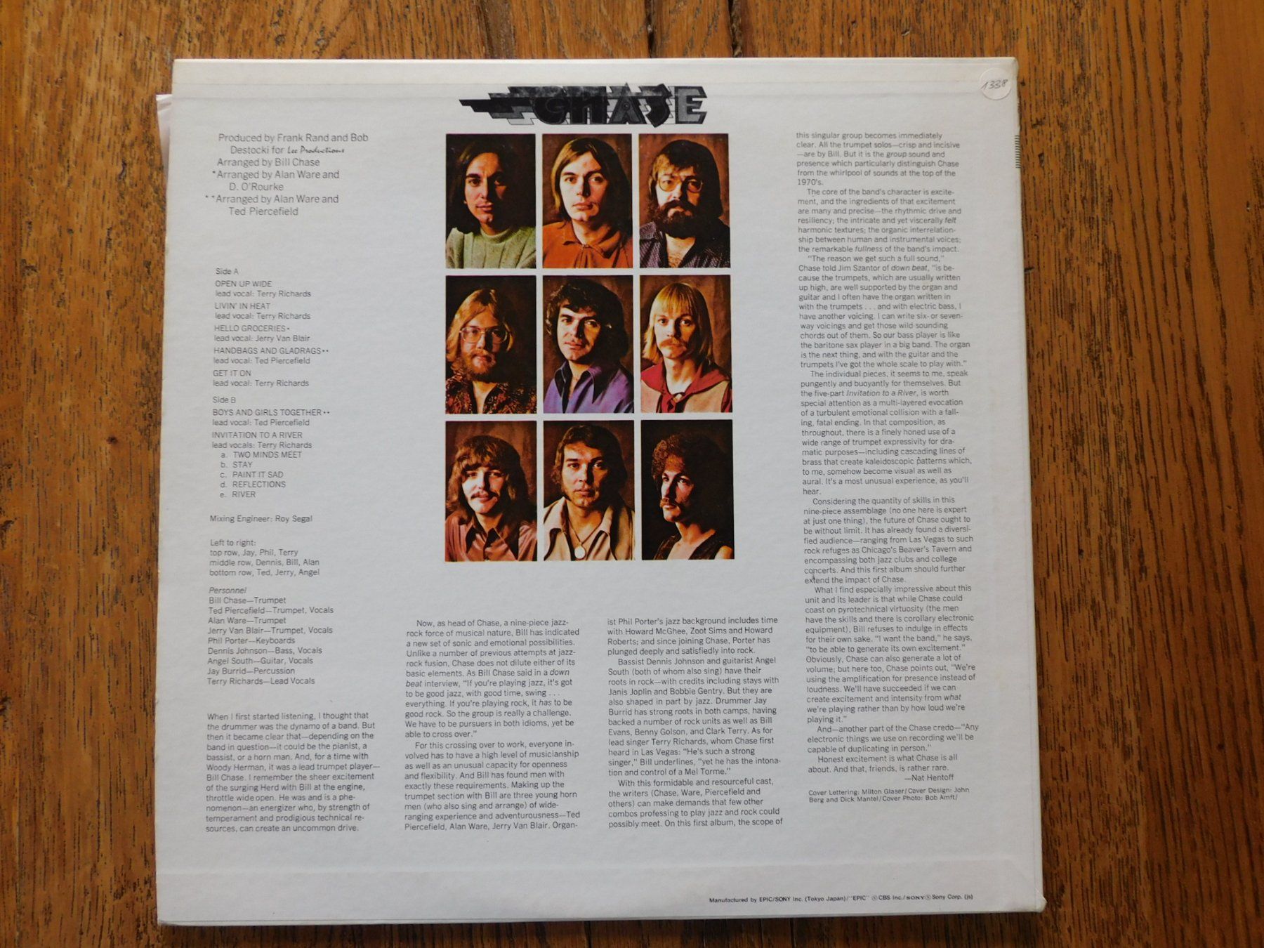 Dischi in vinile: Chase - Same - Japan Pressung – Usato da Emmenbrücke venduto da Dickens 1