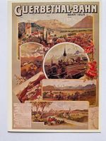 Plakat für Gürbenthal-Bahn Bern-Thun 1891/1905 (Repro.)