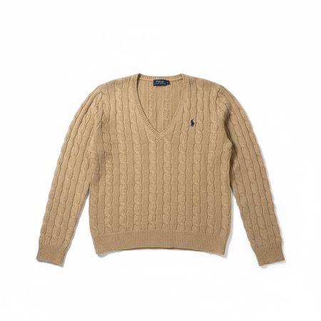 Pull maille torsadée Polo Ralph Lauren Beige M #21