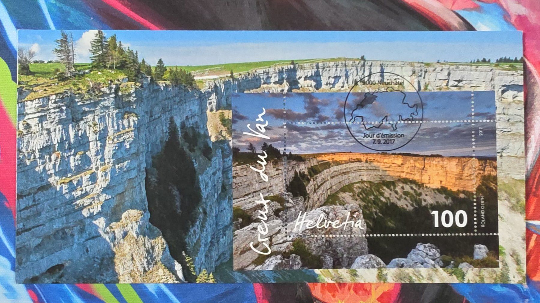 Cartoline postali: CL26 Carte Postale + Timbre Suisse 2017 – Usato da Cousset venduto da Patrick_Collections