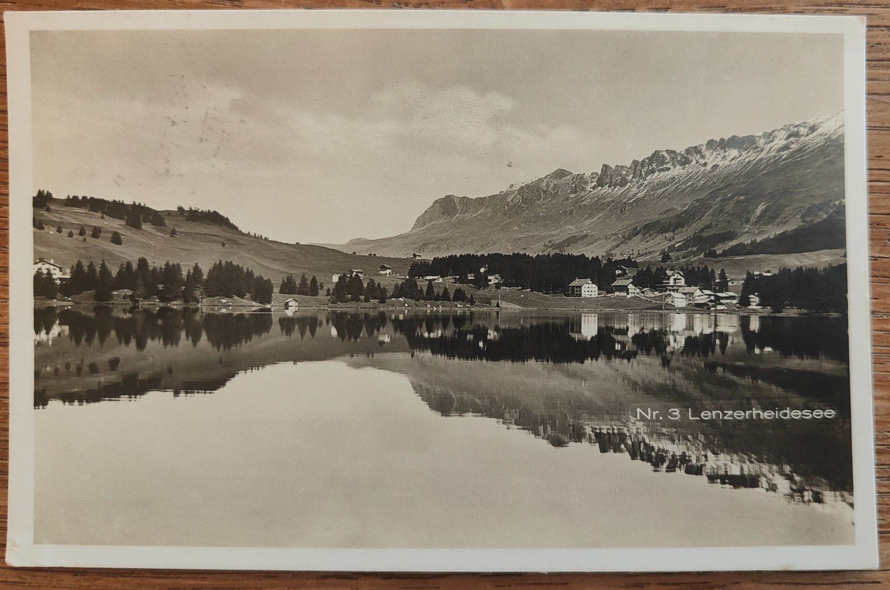 Ansichtskarten: Lenzerheid See um 1930 – Gebraucht aus St. Erhard von Chaeferli6