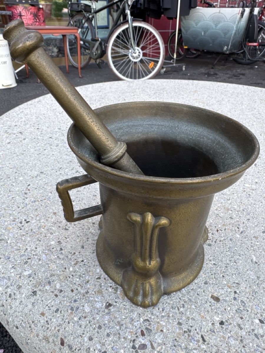 Altro per cucinare: Mörser mit Stössel Bronze gebraucht – Usato da Zürich venduto da Brockiwelt 1