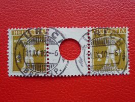 Zwischensteg: S2, mit Voll-Stempel ZÜRICH, Kat: 220.-