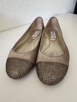 Ballerinas Jimmy Choo gold Strassapplikationen 37
