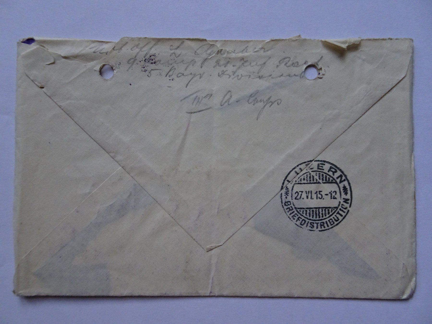 Ansichtskarten: 1915 – Gebraucht aus Aadorf von Chnorli-Furz 3