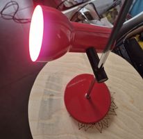 Stralux Tischlampe Vintage- Space Age Tischleuchte Rot 80er